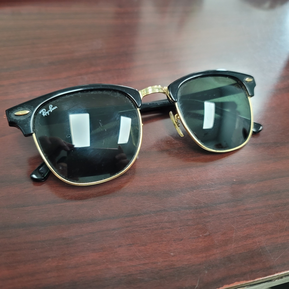 Ray-Ban Clubmaster Black Gold Sunglasses